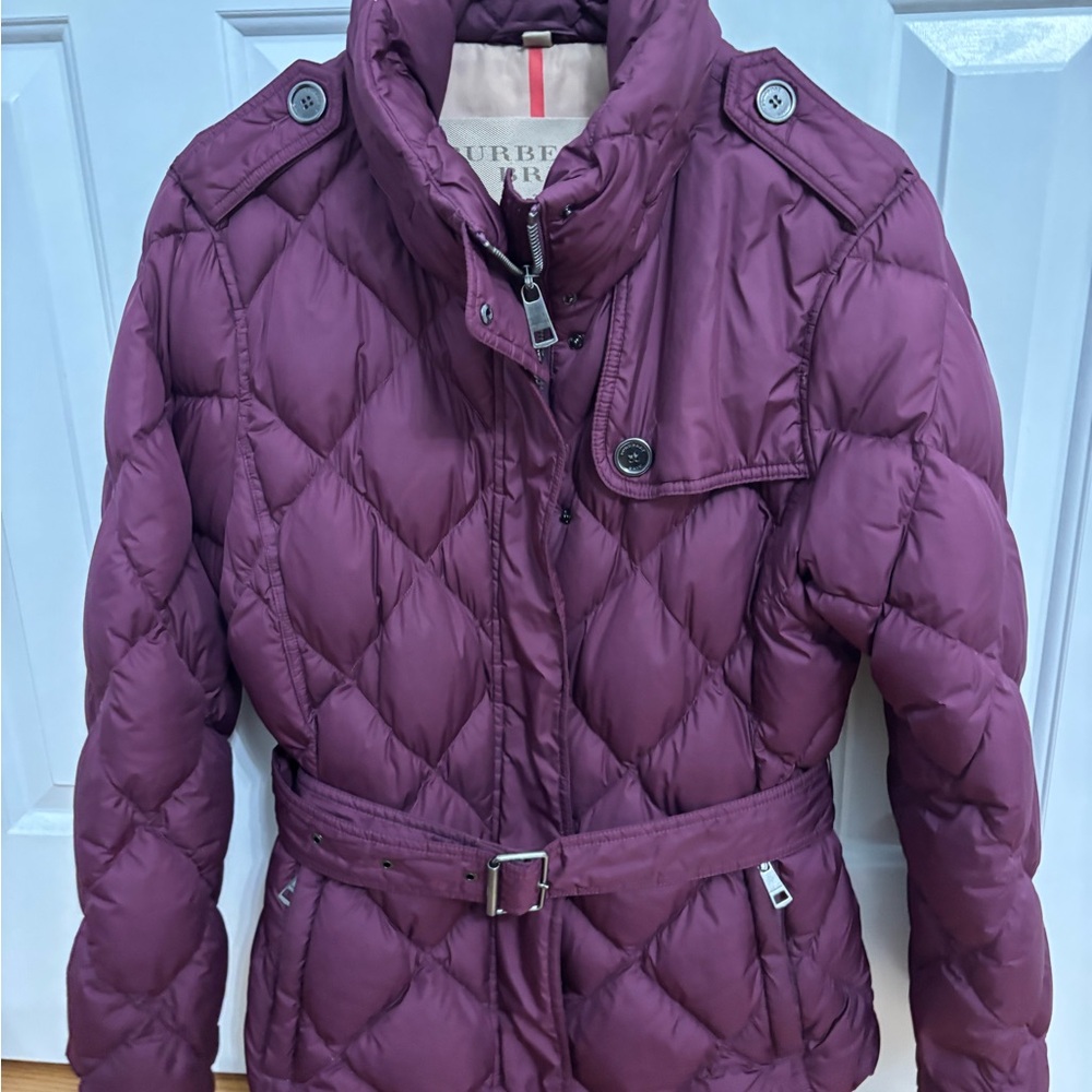 Burberry Purple Puffer Jacket